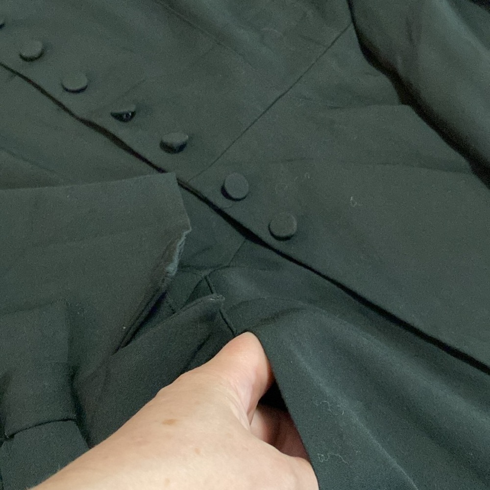 Le Chateau vintage  Black FITTED Jacket Sz L - Picture 11 of 14